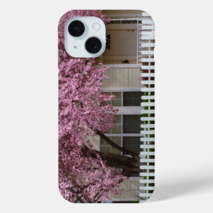 Blossoming Tree in the Suburbs iPhone 15 Case