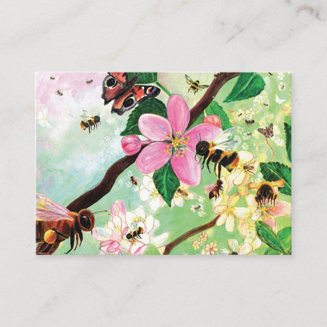 Blossoming Trees for Bees and Other Pollinators  Enclosure Card (Front)