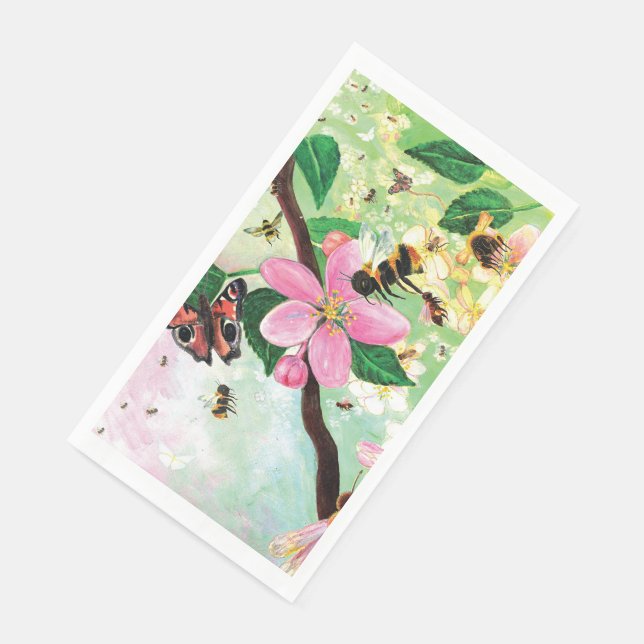 Blossoming Trees for Bees and Other Pollinators  Napkin (Corner)