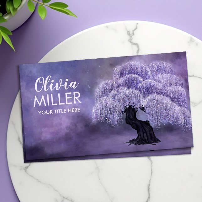 Blossoming Wisteria Tree Business Card (Creator Uploaded)