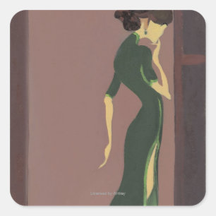 Blossoming Youth No.7 Square Sticker