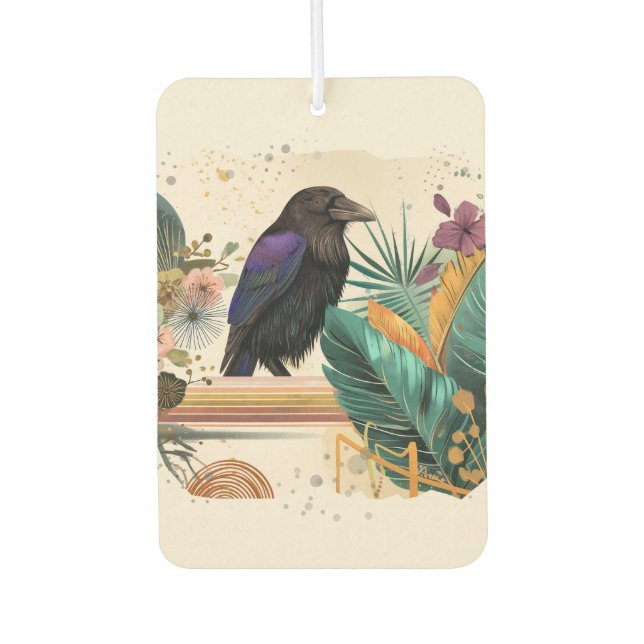 BlossomRaven in the jungle Car Air Freshener (Front)