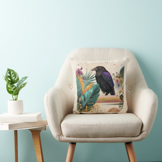 BlossomRaven in the jungle Cushion (Chair)