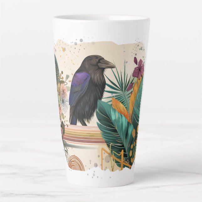 BlossomRaven in the jungle Latte Mug (Front)