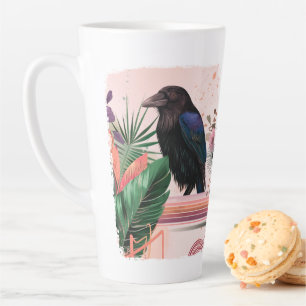 BlossomRaven in Tropical Garden Latte Mug