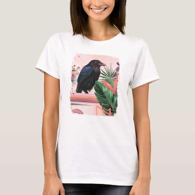BlossomRaven in Tropical Garden T-Shirt (Front)
