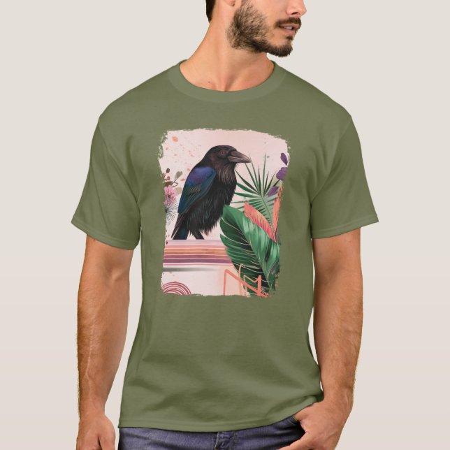 BlossomRaven in Tropical Garden T-Shirt (Front)