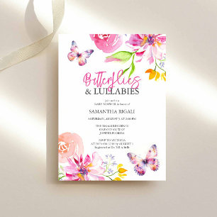 Blossoms and Butterflies Garden BabyShower Invitation