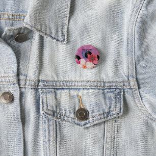Blossoms and Vinyl 3 Cm Round Badge