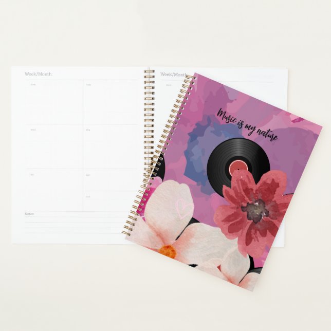 Blossoms and Vinyl  Planner (Display)