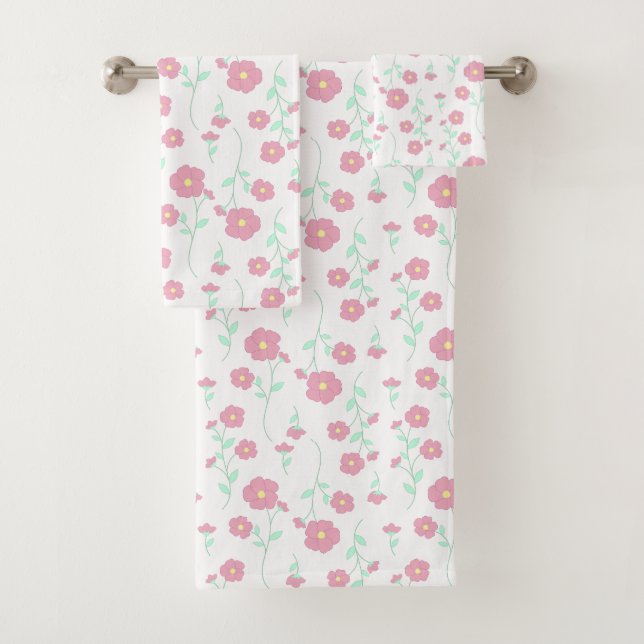 Blossoms Bath Towel Set (Insitu)