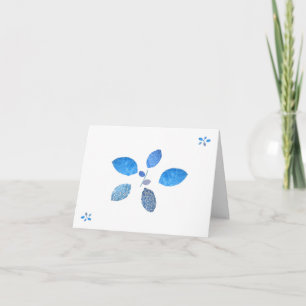 Blossoms Blank Folded Note Card