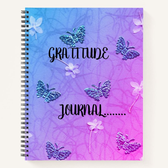 Blossoms & Butterflies Gratitude Journal (Front)