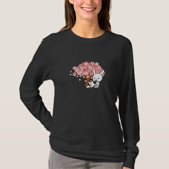 Blossoms Cherry Tree Bunny Destiny Park Love Peace T-Shirt