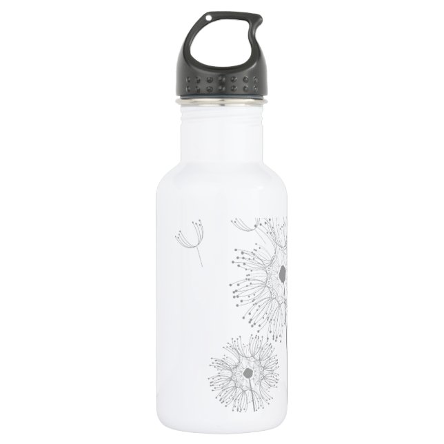 Blossoms Dandelion Flowers Peace Love Destiny 532 Ml Water Bottle (Front)