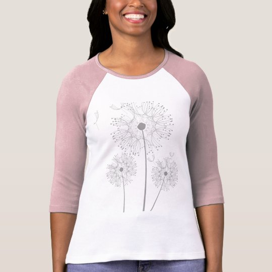 Blossoms Dandelion Flowers Peace Love Destiny T-Shirt