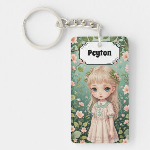 Blossom's Embrace Personalised Key Ring