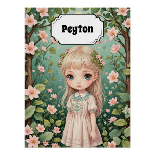 Blossom's Embrace Personalised Poster