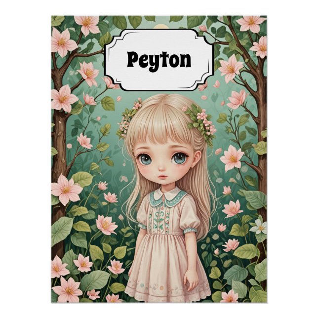 Blossom's Embrace Personalised Poster (Front)