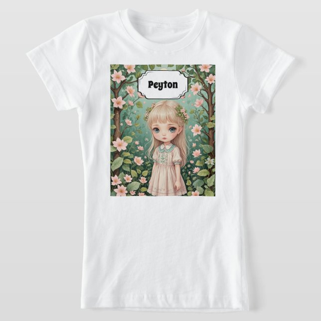Blossom's Embrace Personalised T-Shirt (Laydown)