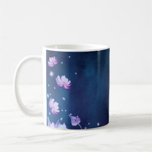 Blossoms flower paper vintage coffee mug