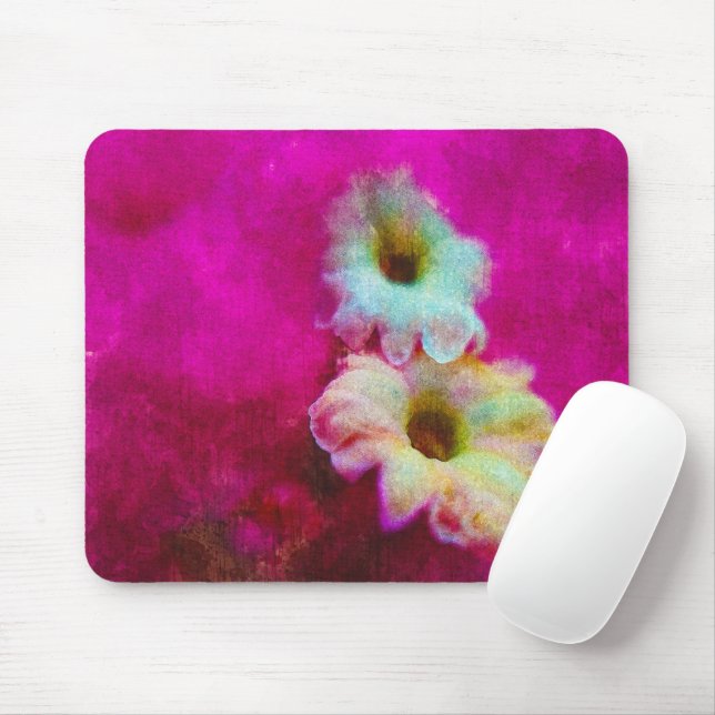 Blossoms in pink  mouse mat (With Mouse)