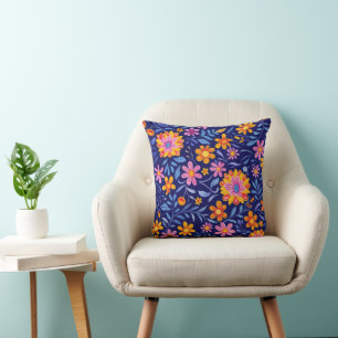 Blossoms in the Breeze 16x16 Throw Pillow