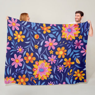 Blossoms in the Breeze 60x80 Fleece Blanket