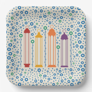 Blossoms & Lanterns Paper Plate
