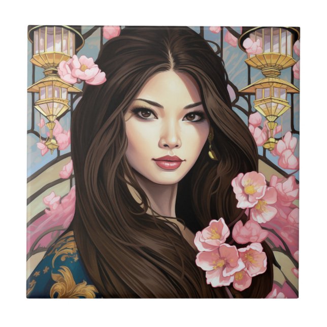 Blossoms of Elegance Tile (Front)