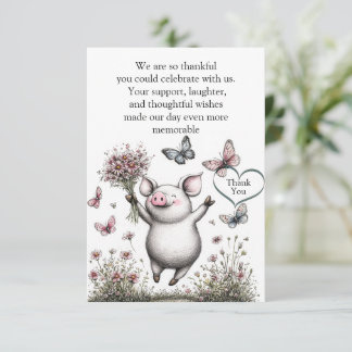 Blossoms of Joy Thank You Card