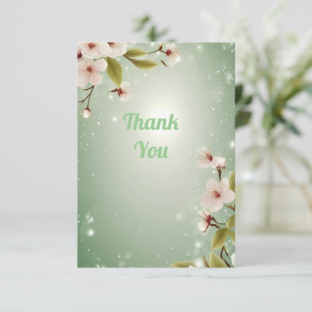 Blossoms of Love" Wedding Invitation Collection (Standing Front)