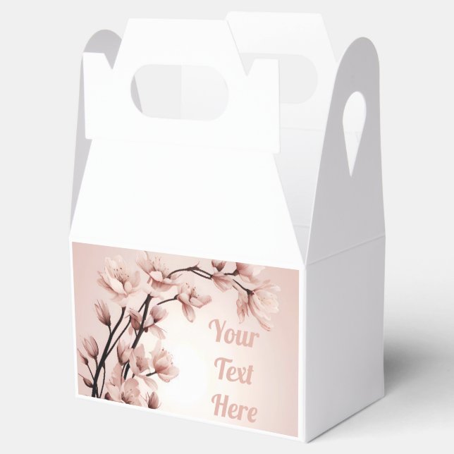 Blossoms of Love Wedding Invitation Collection Favour Box (Opened)