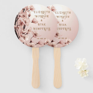Blossoms of Love" Wedding Invitation Collection Hand Fan