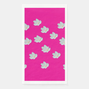 Blossoms On Hot Pink Napkin
