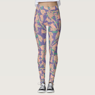 Blossoms Pattern#2d Designer Modern Tights Legging