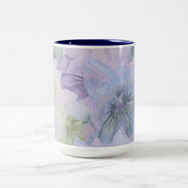 Blossoms  Two-Tone coffee mug (Center)