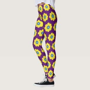Blossoms Yellow Flowers Leggings