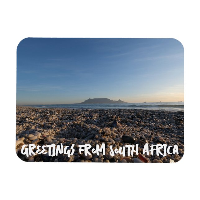 Blouberg Beach Table Mountain Ocean View Custom Magnet (Horizontal)