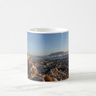 Blouberg Beach Table Mountain Stacked Rocks Coffee Mug