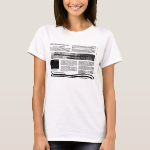 Blouse Newspaper Print T-Shirt