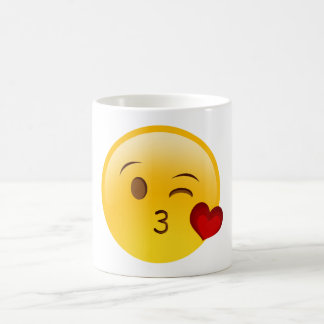 Blow a kiss emoji mug