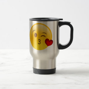 Blow a kiss emoji mug