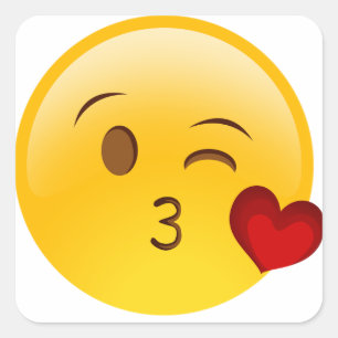 Blow a kiss emoji sticker