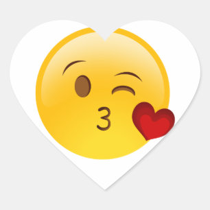 Blow a kiss emoji sticker