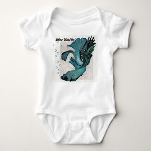 Blow Bubbles Gerber Baby Onsie Betta Fish Baby Bodysuit