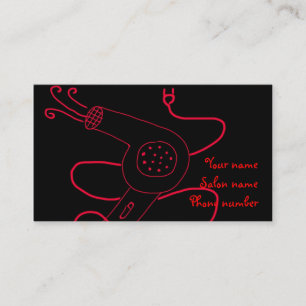 Blow Dryer 1 Stylist Business Card