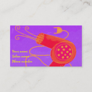 Blow Dryer 2 Stylist Business Card