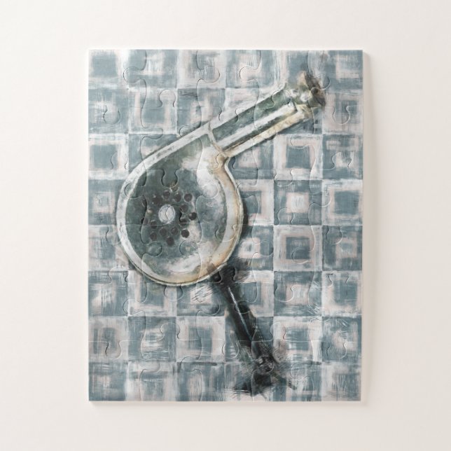 Blow Dryer Hairdresser Salon Painting Jigsaw Puzzle (Vertical)