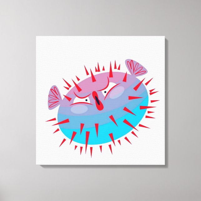 Blow Fish  Canvas Print (Front)